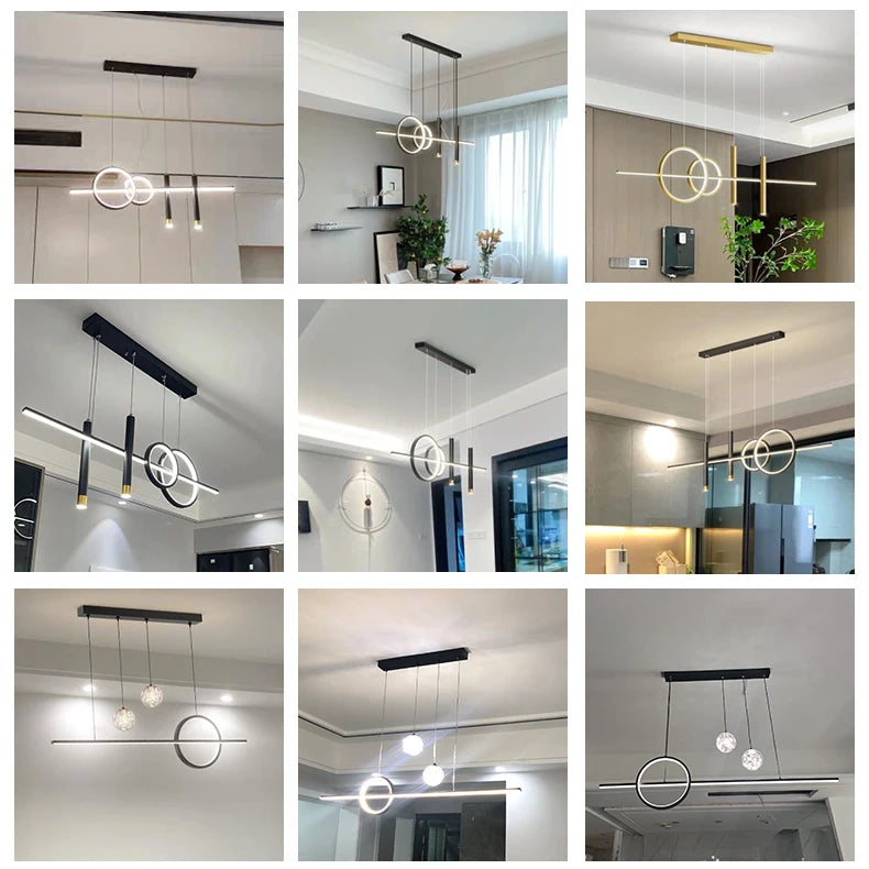 Nordic LED Pendant Lights Dining Table Kitchen Bedroom Foyer Living Room Hotel Restaurant Coffee Hall Studyroom Indoor Home Lamp