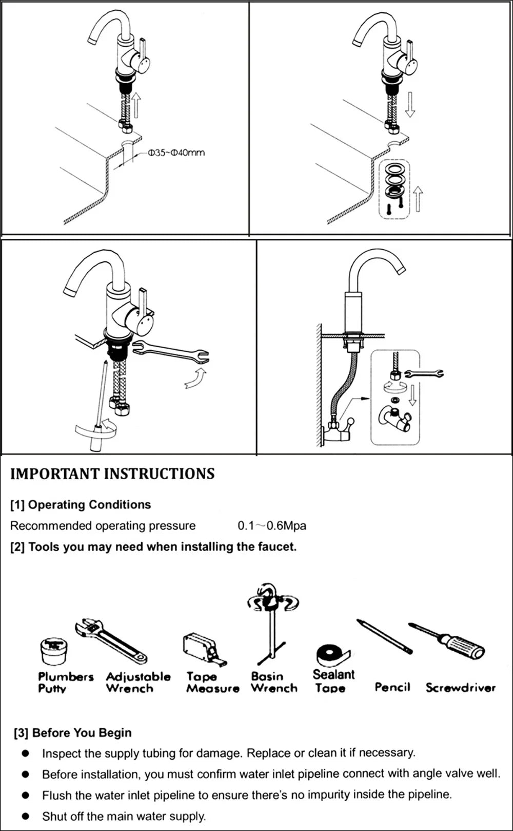 Black Kitchen Faucet With Pull Down Spring Sprayer Deck Mounted Hot and Cold Water Mixer Tap Dual Spout Nozzle Faucets Crane