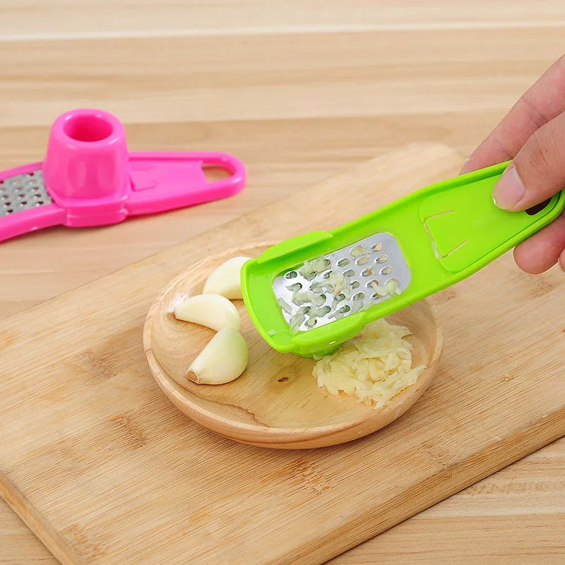 Multifunctional Mini Creative Garlic Paste Grinder Manual Garlic Press Grater Cutter Chopping Peeler Kitchen Accessories Tool