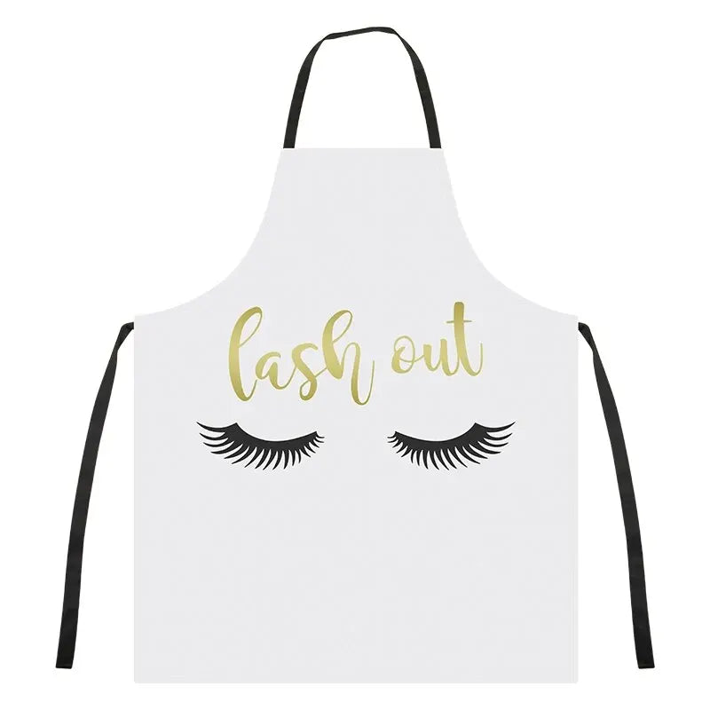 Eyelash Extension Cleaning Art Aprons Sleeveless Home Cook Kitchen Apron Cook Wear Cotton Bibs
