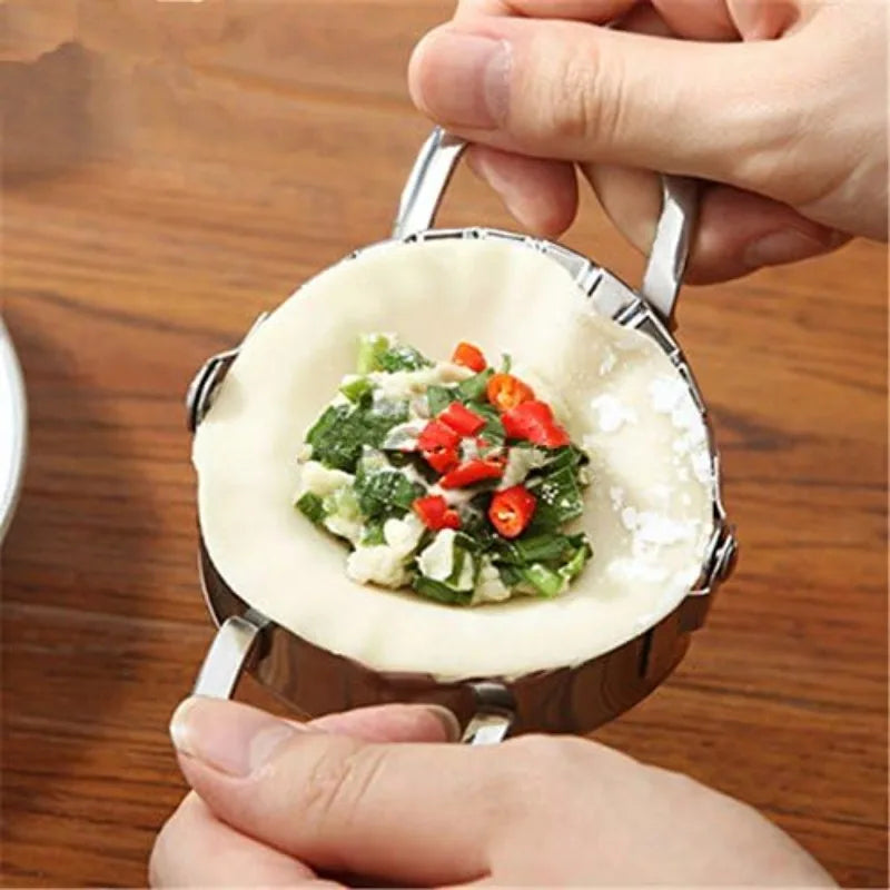 9.5/12.5/15.8cm Eco-Friendly Stainless Steel Dumplings Tool Dumpling Mold Household Manual Press Kitchen Baking Accessories