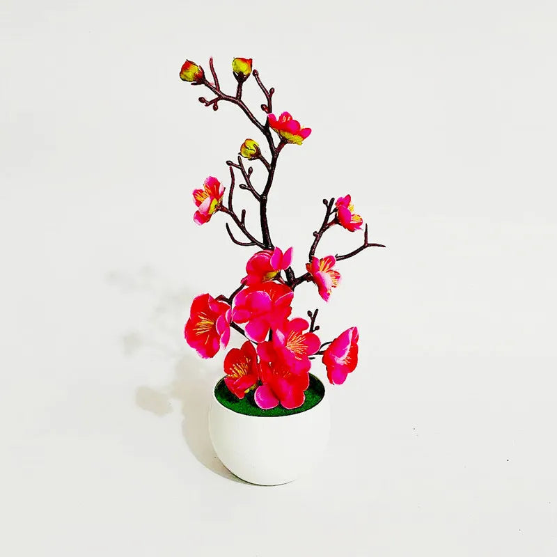 2025 HOT Mother's Day New Artificial Plants Bonsai Small Tree Simulation Pot Plants Fake Flowers Table Potted Ornaments Home