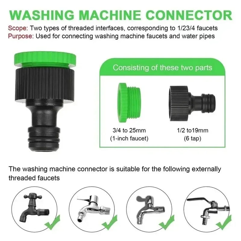 25FT-200FT Expandable Garden Watering Hose High Pressure Car Wash Magic Flexible Water Hose Jardin Irrigation Cleaning Tools