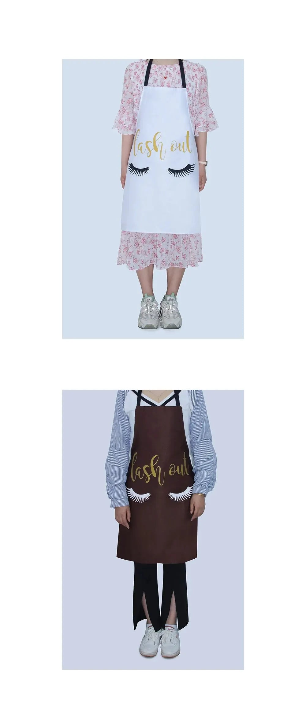 Eyelash Extension Cleaning Art Aprons Sleeveless Home Cook Kitchen Apron Cook Wear Cotton Bibs