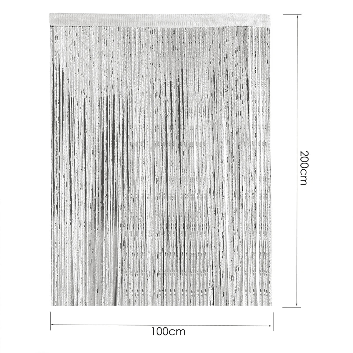 100 x 200cm Door Windows Hanging Beaded Decors Curtain String Summer Fly Insect Screen Tassel Panel Curtains Door Home Decor Hot