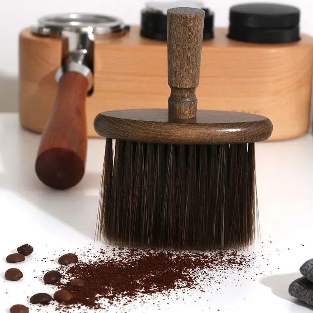 1PCS Coffee Powder Cleaning Brush Desktop Cleaning Brush Multipurpose Soft Bristle Desk Broom for Keyboards Coffee Grinder