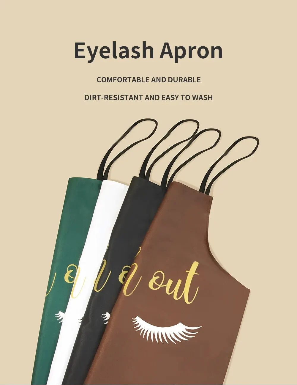 Eyelash Extension Cleaning Art Aprons Sleeveless Home Cook Kitchen Apron Cook Wear Cotton Bibs