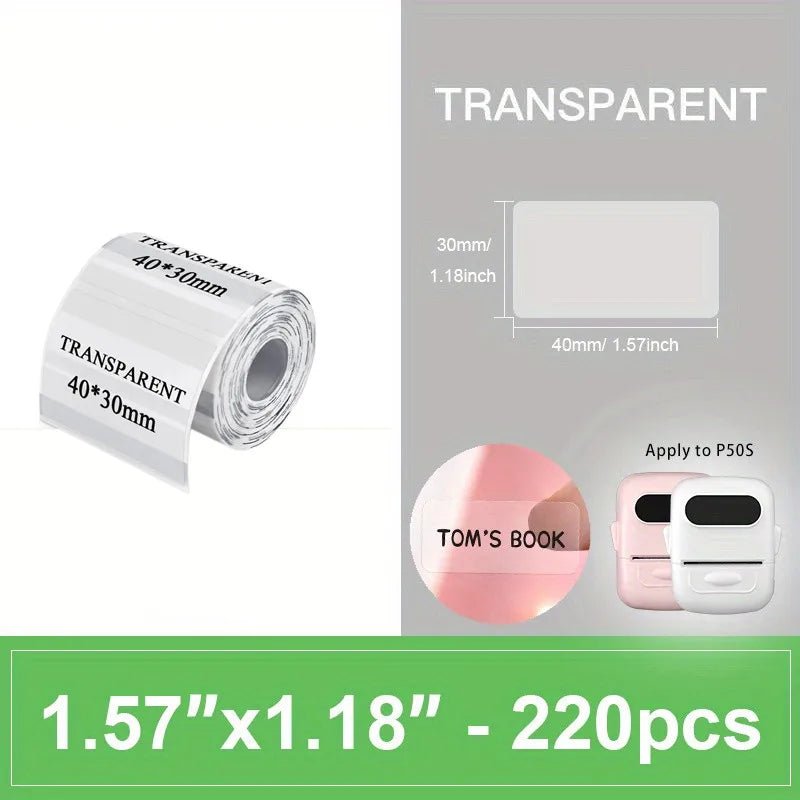 Marklife P50 Portable Thermal Printer Suitable For Small Business Home Office Mini Wireless Label Sticker Machine For Smartphone