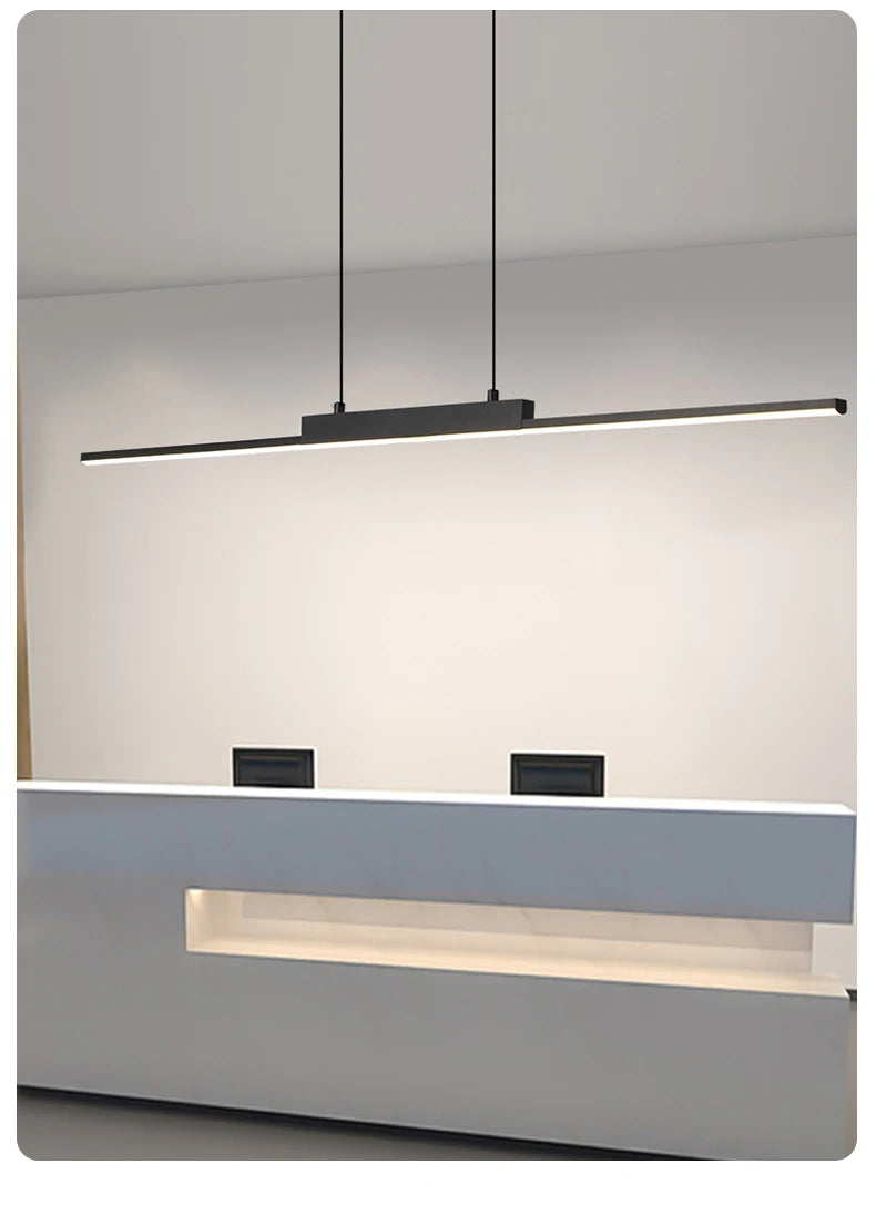 Pendant Lights Modern Simple Dining Room Lights For Kitchen Long Chandelier Living Room Pendant Lamp Home Decoration Lighting