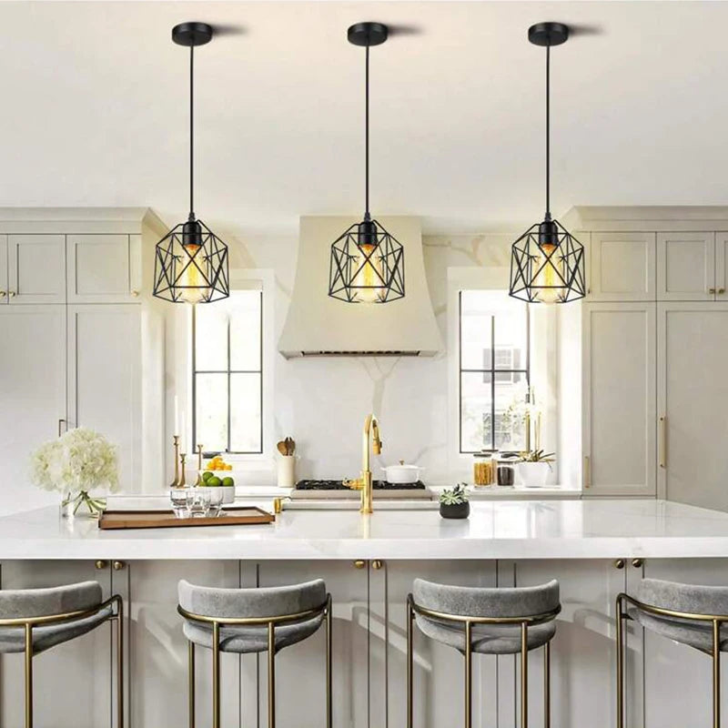 Nordic modern minimalist E27 pendant light for dining room, kitchen, bar counter, hallway, bathroom, bedroom, and bedside