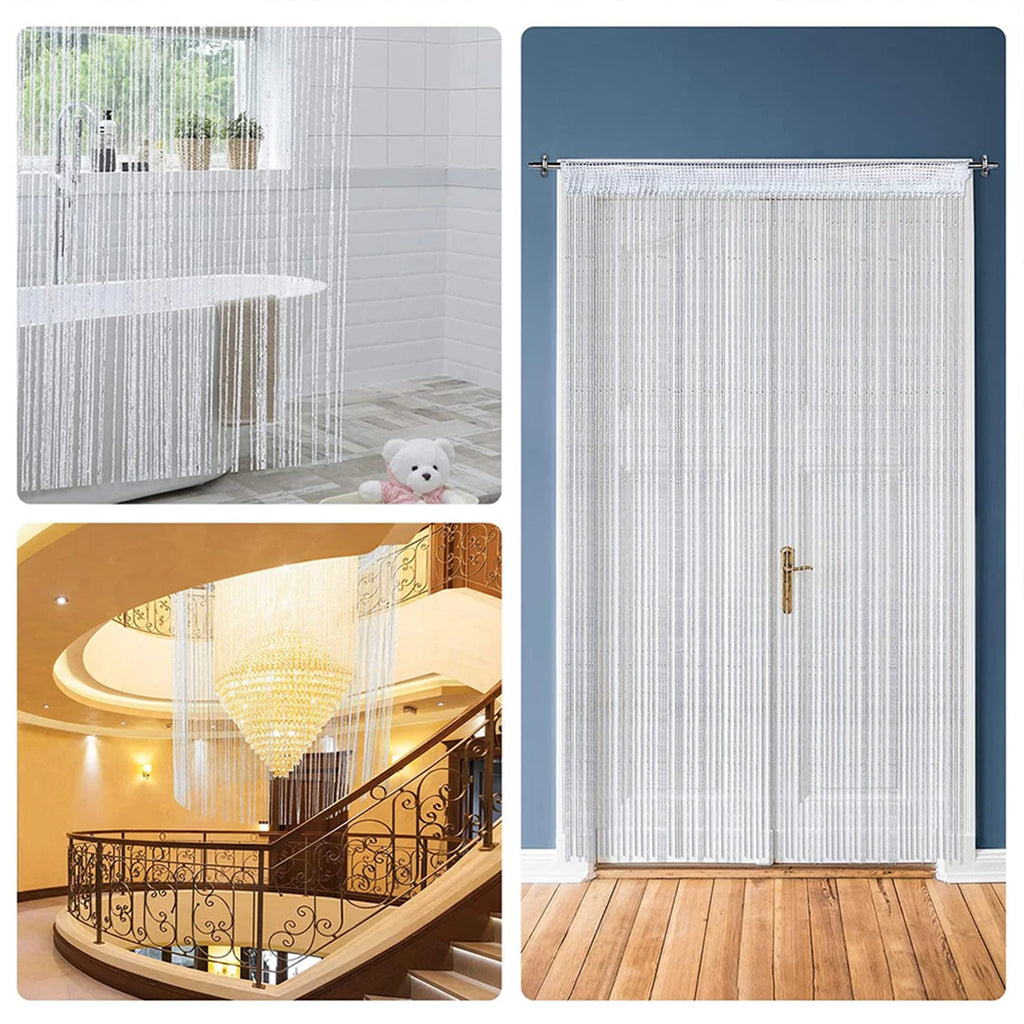 100 x 200cm Door Windows Hanging Beaded Decors Curtain String Summer Fly Insect Screen Tassel Panel Curtains Door Home Decor Hot