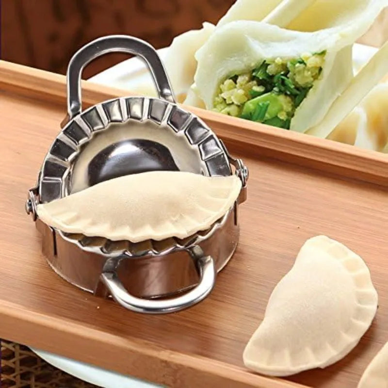 9.5/12.5/15.8cm Eco-Friendly Stainless Steel Dumplings Tool Dumpling Mold Household Manual Press Kitchen Baking Accessories
