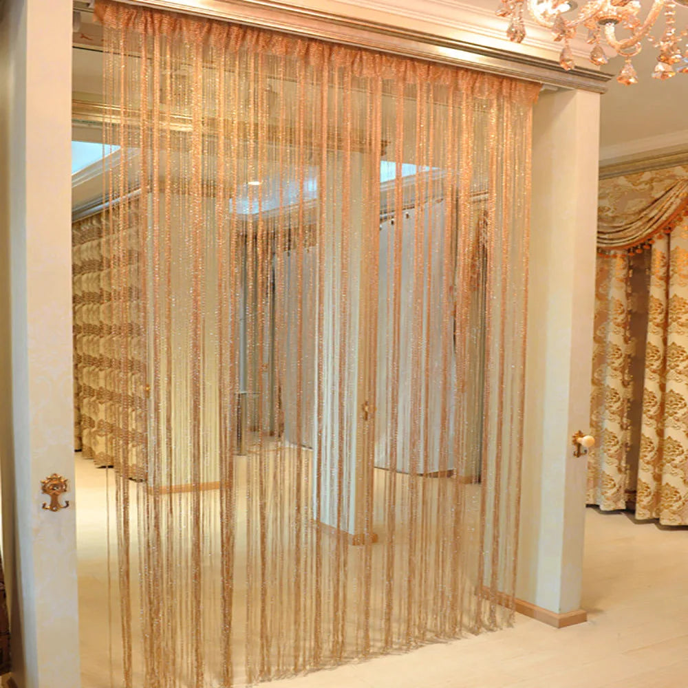 100 x 200cm Door Windows Hanging Beaded Decors Curtain String Summer Fly Insect Screen Tassel Panel Curtains Door Home Decor Hot