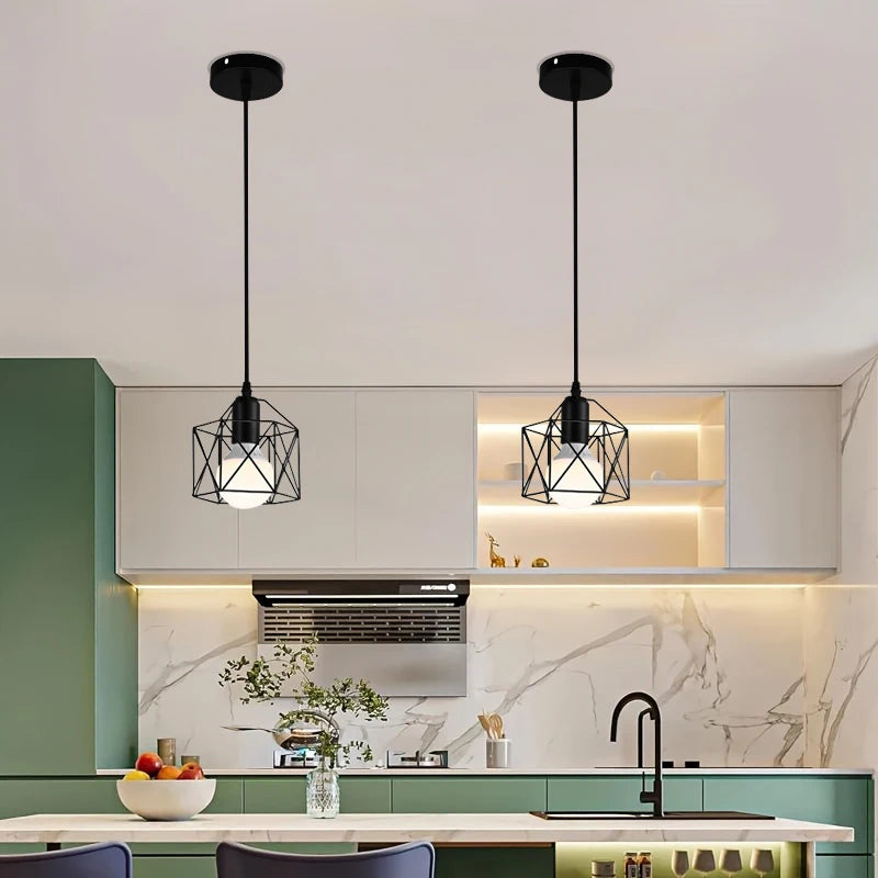 Nordic modern minimalist E27 pendant light for dining room, kitchen, bar counter, hallway, bathroom, bedroom, and bedside