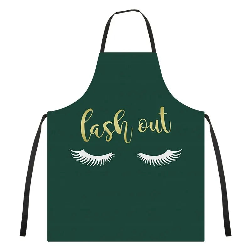 Eyelash Extension Cleaning Art Aprons Sleeveless Home Cook Kitchen Apron Cook Wear Cotton Bibs